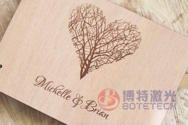 非金屬木制品二維碼激光打標機雕刻效果展示